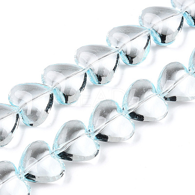 Transparency Glass Beads Strands X1-GLAA-T023-13E-1