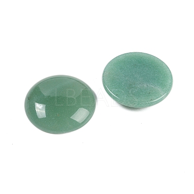 Natural Green Aventurine Cabochons G-H1596-FR-25mm-03-1