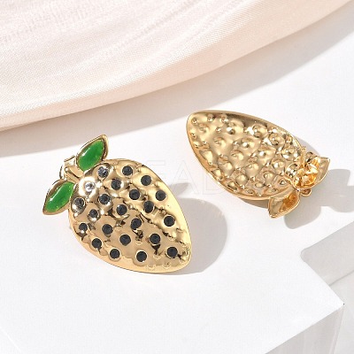 304 Stainless Steel Enamel Stud Earrings SA-CBA46AF-10G-1