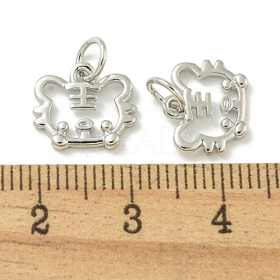 Rack Plating Brass Pendants KK-K386-01I-P-1