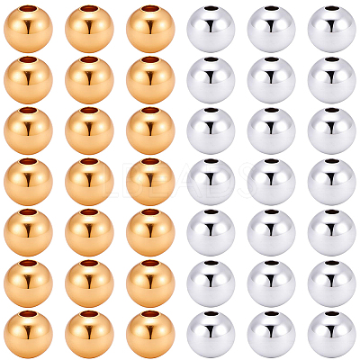 200Pcs 2 Colors Brass Spacer Beads KK-BBC0023-58D-1