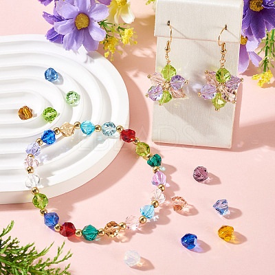 10Pcs Glass Imitation Austrian Crystal Beads GLAA-TADJ0001-11-1