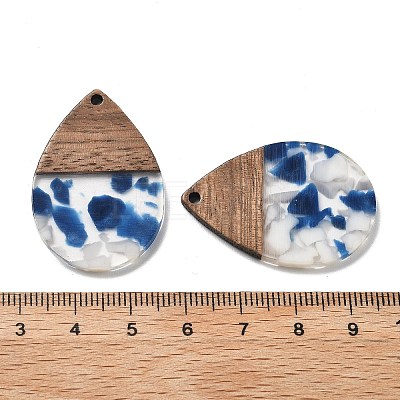 Resin and Walnut Pendants FIND-R051-15A-1