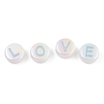 UV Plating Enamel Acrylic Beads PACR-N015-01D-1