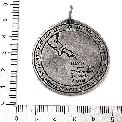 304 Stainless Steel Pendants STAS-V008-22AS-02-1
