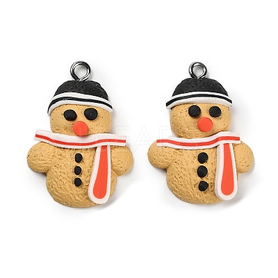 Handmade Polymer Clay Pendants CLAY-I015-01B-1