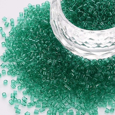 Transparent Glass Cylinder Beads SEED-S047-I-001-1