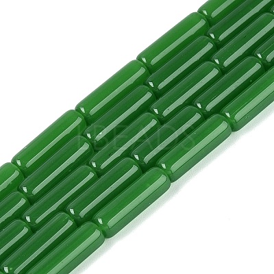 Imitation Jade Glass Beads Strands GLAA-N070-01A-B05-1