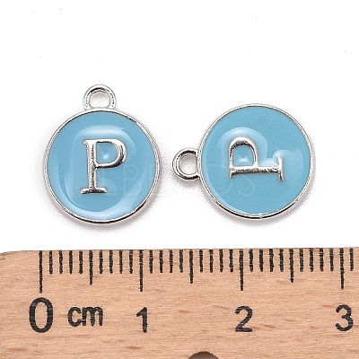 Platinum Plated Alloy Enamel Charms LS-ENAM-S118-04P-P-1