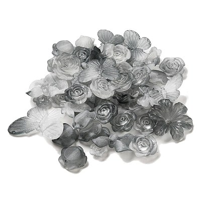 Transparent Acrylic Beads OACR-H039-04C-1