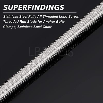 304 Stainless Steel Fully All Threaded Long Screw FIND-WH0112-86-1