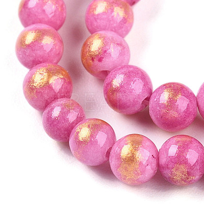 Natural Mashan Jade Beads Strands G-A255-A01-04N-1