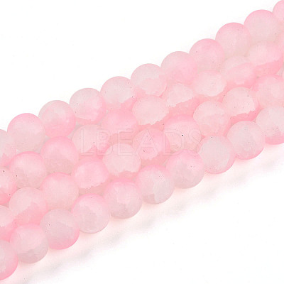Crackle Glass Beads Strands GLAA-N009-10mm-02-1