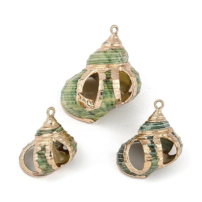 Natural Shell Pendants SHEL-K009-01A-1