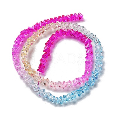 Transparent Glass Bead Strands LS-GLAA-H023-03G-1