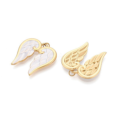 304 Stainless Steel Enamel Pendants STAS-T069-54-1