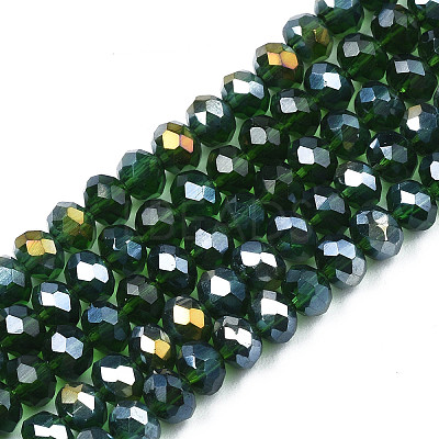 Electroplate Glass Beads Strands EGLA-A044-T1mm-B24-1