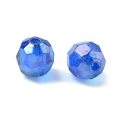 Eco-Friendly Transparent Acrylic Beads TACR-PL642-8mm-32-1