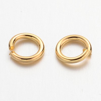Brass Open Jump Rings JRC6MM-G-1
