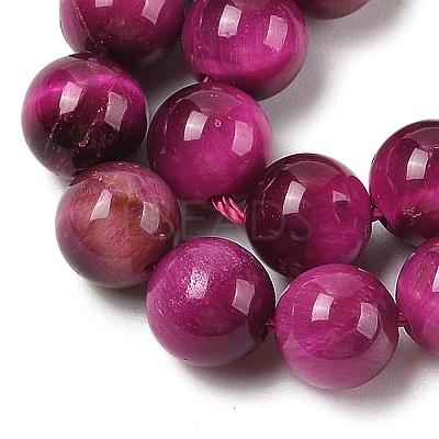 Grade AB Natural Tiger Eye Beads Strands G-B133-A02-8MM-05-1