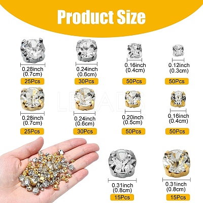 340Pcs 10 Styles Sew on Rhinestone KK-YW0002-36-1