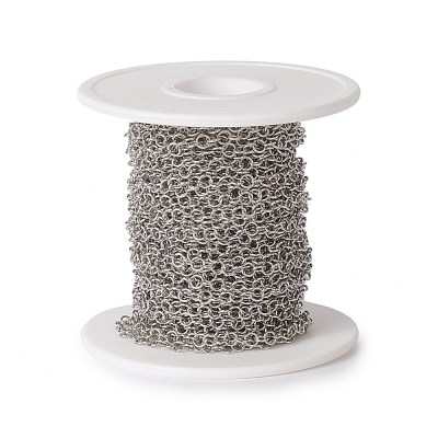 Tarnish Resistant 304 Stainless Steel Rolo Chains CHS-E016-02E-P-1