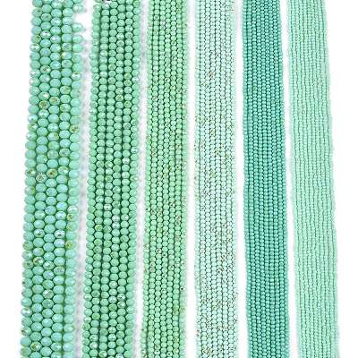 Electroplate Opaque Solid Color Glass Beads Strands EGLA-A044-P3mm-L14-1