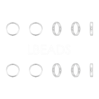 10Pcs 201 Stainless Steel Bead Frames STAS-UN0058-88-1