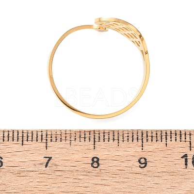 304 Stainless Steel Cuff Open Rings LS-RJEW-D337-01D-G-1