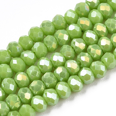 Electroplate Glass Beads Strands LS-EGLA-A044-P6mm-B30-1