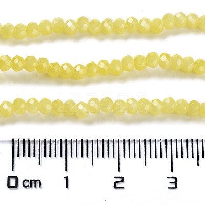 Baking Paint Imitation Jade Glass Bead Strands DGLA-A034-J2MM-A24-1