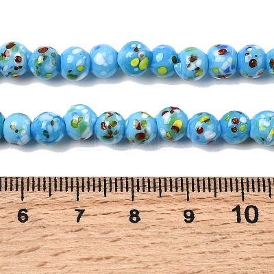 Handmade Lampwork Beads Strands LAMP-H071-01A-08-1