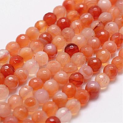 Natural Carnelian Beads Strands G-D840-34-4mm-1
