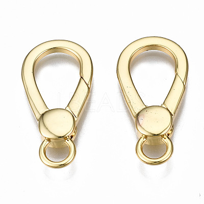 Brass Lobster Claw Clasps KK-Q252-009G-NF-1
