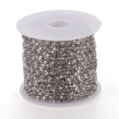 Handmade 304 Stainless Steel Dapped Chains CHS-D026-16I-P-1