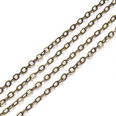 Brass Cable Chains CHC-T008-06A-AB-1