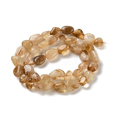 Natural Citrine(Heated) Beads Strands X-G-F827-A01-02-1