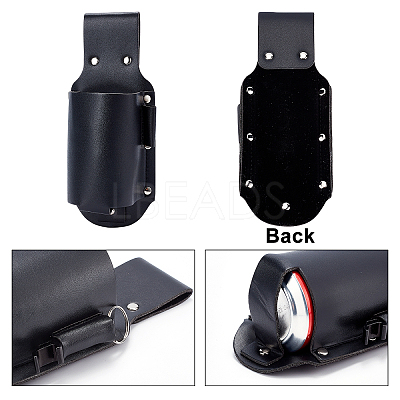 1Pc PU Leather Wine Bottle Cover AJEW-GF0003-88A-1