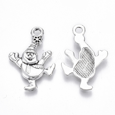 Tibetan Style Alloy Pendants TIBE-N010-34AS-RS-1