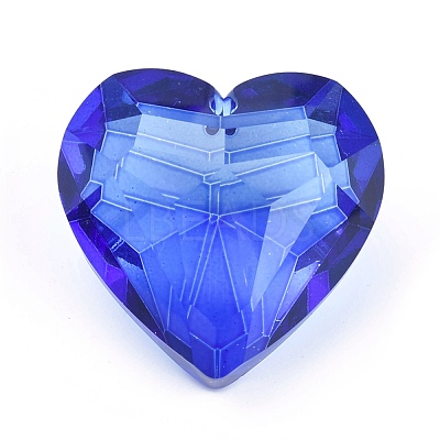 K9 Glass Rhinestone Pendants GLAA-Q087-07-1