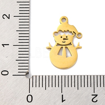 Christmas 201 Stainless Steel Pendants STAS-Q015-09G-1