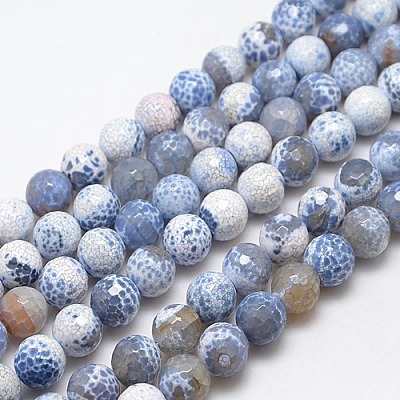 Natural Fire Crackle Agate Beads Strands G-L084-14mm-34-1