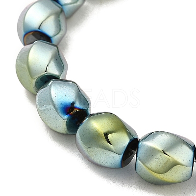 Electroplated Non-Magnetic Synthetic Hematite Beads Strands G-P518-05E-1