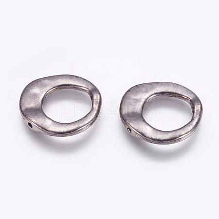 Tibetan Style Irregular Ring Bead Frames K081Z052-1