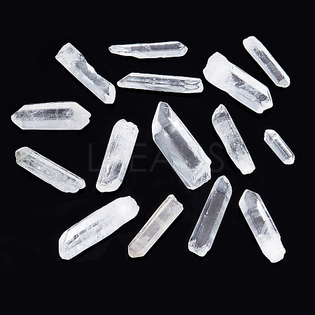 AHADERMAKER 15pcs Natural Quartz Crystal Beads G-GA0001-66-1