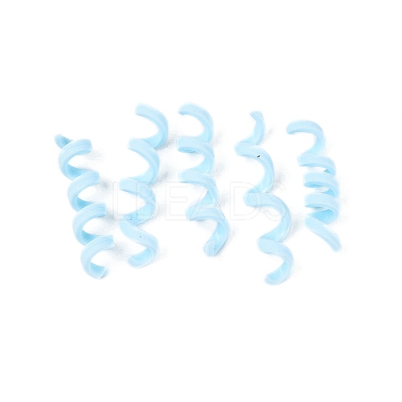 Handmade Polymer Clay Spiral Beads FIND-Q122-01G-1