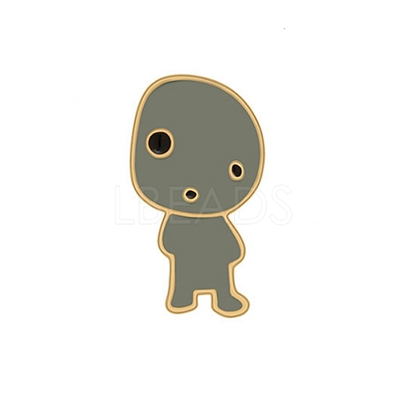 Alien Shape Cartoon Enamel Pin JEWB-TAC0002-23-1