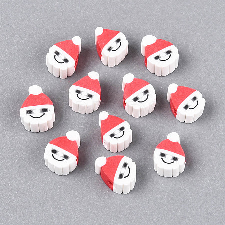 Christmas Theme Handmade Polymer Clay Beads LS-X-CLAY-S091-75-1