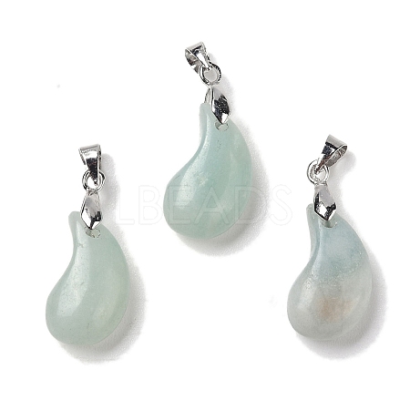 Natural Flower Amazonite Pendants G-NH0025-14P-09-1