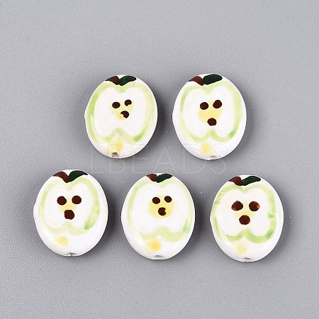 Handmade Porcelain Beads PORC-Q005-12C-1